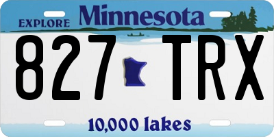MN license plate 827TRX