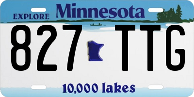 MN license plate 827TTG
