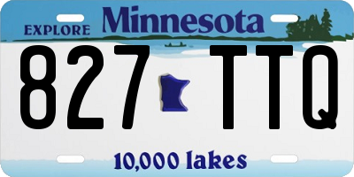 MN license plate 827TTQ