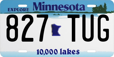 MN license plate 827TUG
