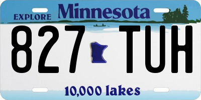 MN license plate 827TUH