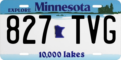 MN license plate 827TVG