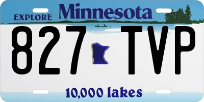 MN license plate 827TVP