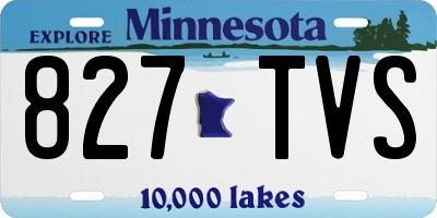 MN license plate 827TVS
