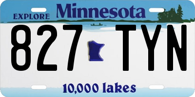 MN license plate 827TYN