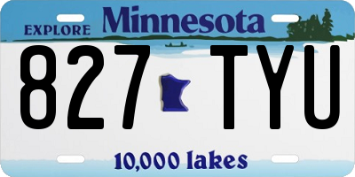 MN license plate 827TYU