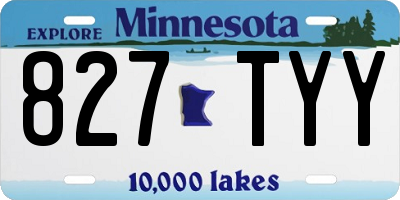 MN license plate 827TYY