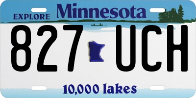 MN license plate 827UCH