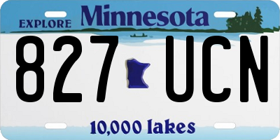 MN license plate 827UCN