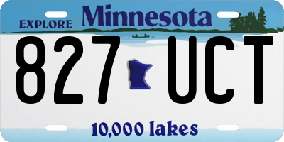 MN license plate 827UCT