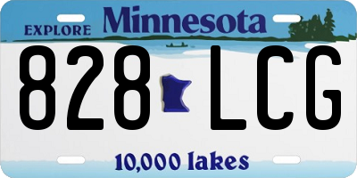 MN license plate 828LCG