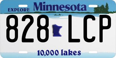 MN license plate 828LCP
