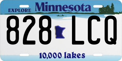 MN license plate 828LCQ