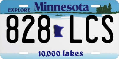 MN license plate 828LCS