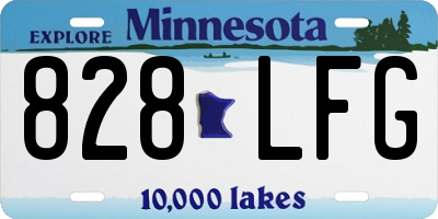 MN license plate 828LFG