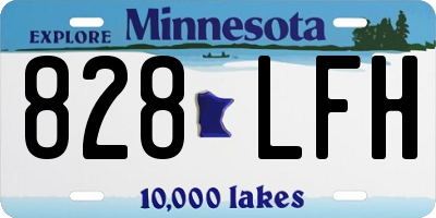 MN license plate 828LFH
