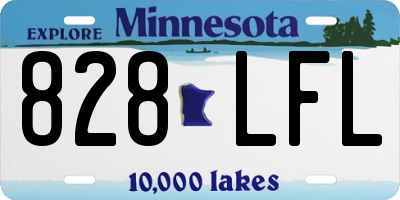 MN license plate 828LFL