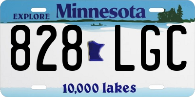 MN license plate 828LGC