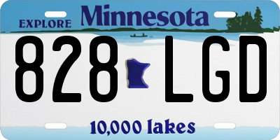 MN license plate 828LGD