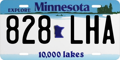 MN license plate 828LHA