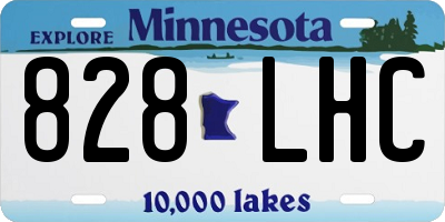 MN license plate 828LHC