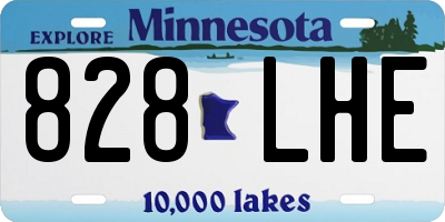 MN license plate 828LHE