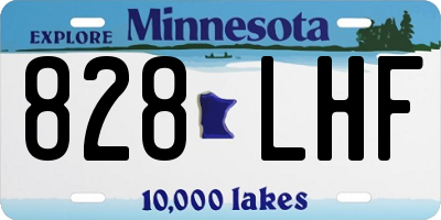 MN license plate 828LHF