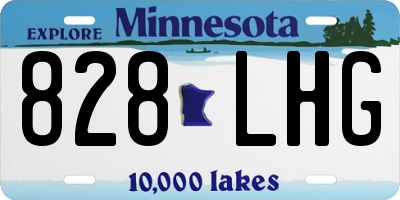 MN license plate 828LHG