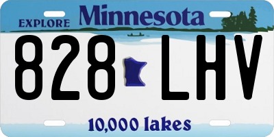 MN license plate 828LHV