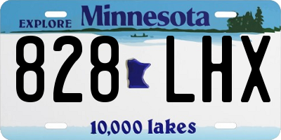 MN license plate 828LHX