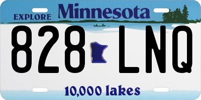 MN license plate 828LNQ