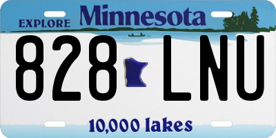 MN license plate 828LNU