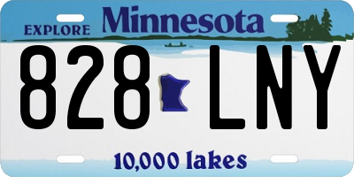 MN license plate 828LNY