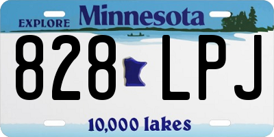 MN license plate 828LPJ