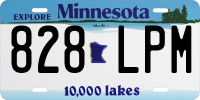 MN license plate 828LPM