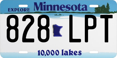 MN license plate 828LPT