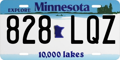 MN license plate 828LQZ