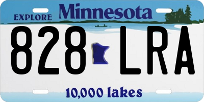 MN license plate 828LRA