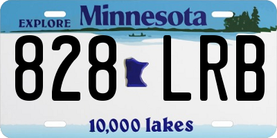 MN license plate 828LRB
