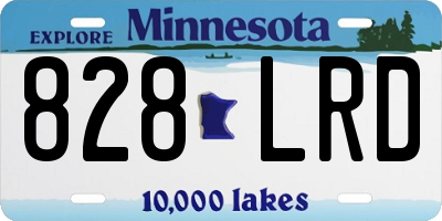 MN license plate 828LRD