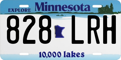 MN license plate 828LRH