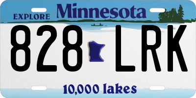 MN license plate 828LRK