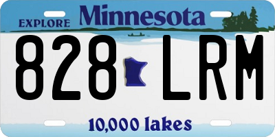 MN license plate 828LRM