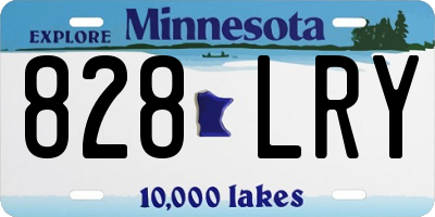 MN license plate 828LRY