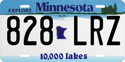MN license plate 828LRZ