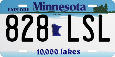 MN license plate 828LSL