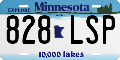 MN license plate 828LSP