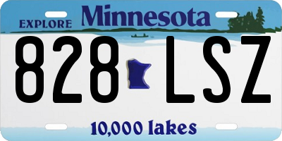 MN license plate 828LSZ