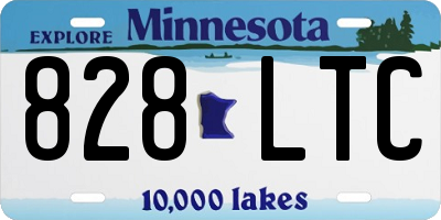 MN license plate 828LTC