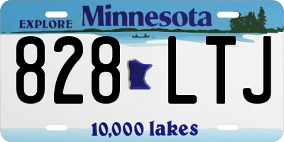 MN license plate 828LTJ